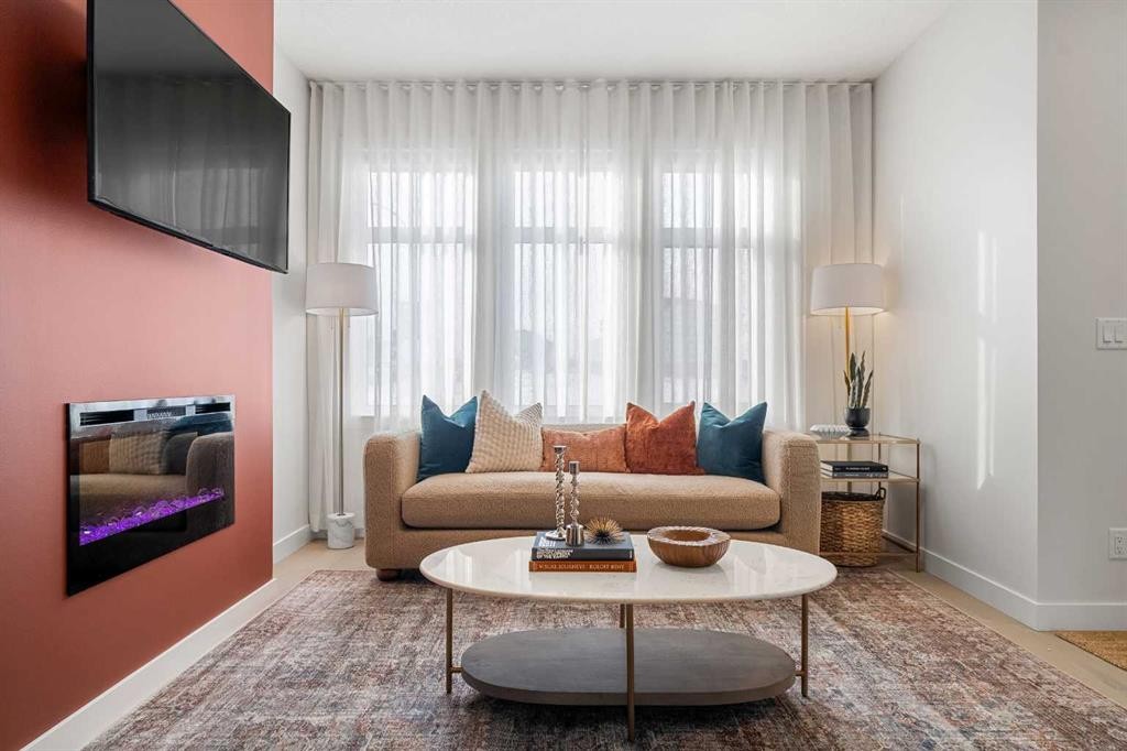 14406 15 Street Ne, Calgary, AB - Indoor Photo Showing Living Room