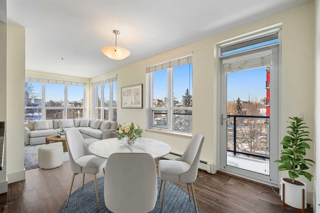 327-955 Mcpherson Road Ne, Calgary, AB - Indoor Photo Showing Dining Room