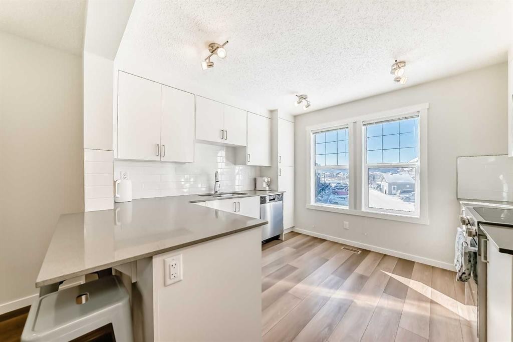 272 Cranbrook Square Se, Calgary, AB - Indoor Photo Showing Kitchen With Upgraded Kitchen