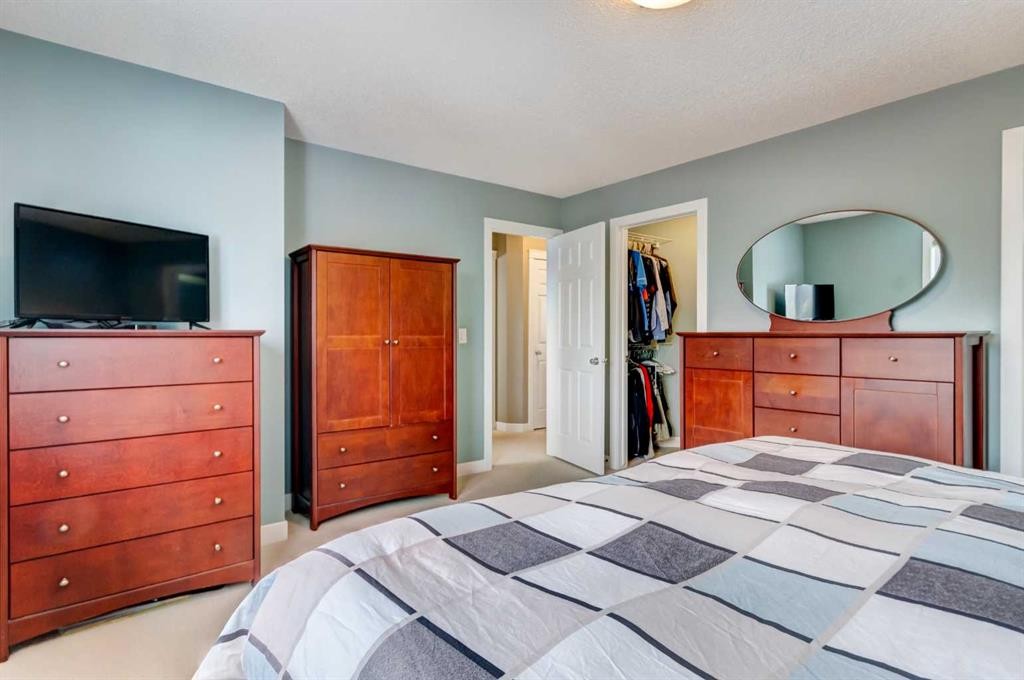 185 Brightonstone Landing Se, Calgary, AB - Indoor Photo Showing Bedroom