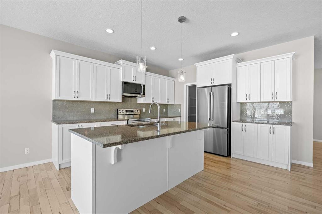 2148 Brightoncrest Green Se, Calgary, AB - Indoor Photo Showing Kitchen With Stainless Steel Kitchen With Upgraded Kitchen