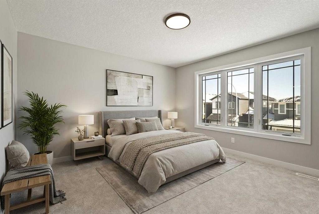 65 Amblefield Heights Nw, Calgary, AB - Indoor Photo Showing Bedroom