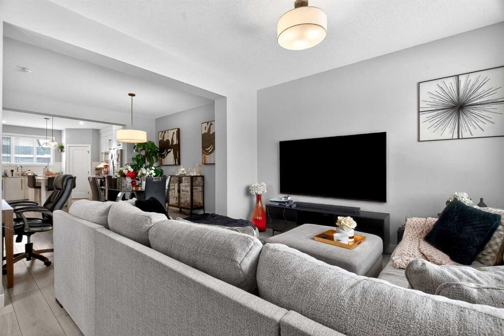 1220 Cornerstone Way Ne, Calgary, AB - Indoor Photo Showing Living Room