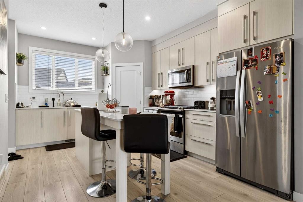 1220 Cornerstone Way Ne, Calgary, AB - Indoor Photo Showing Kitchen With Stainless Steel Kitchen With Upgraded Kitchen