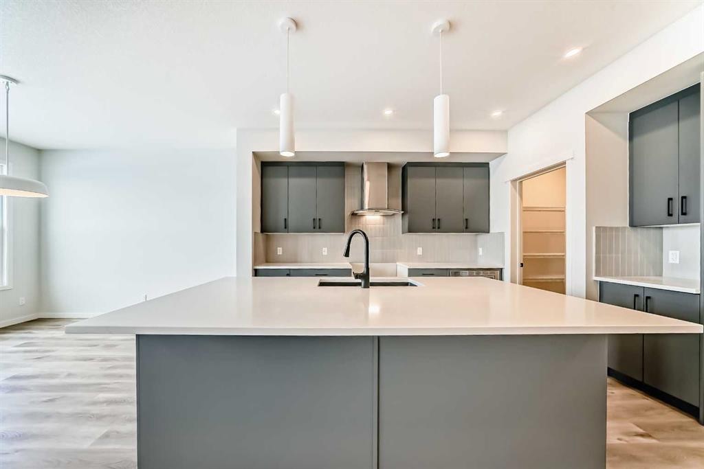 54 Bartlett Row Se, Calgary, AB - Indoor Photo Showing Kitchen With Upgraded Kitchen
