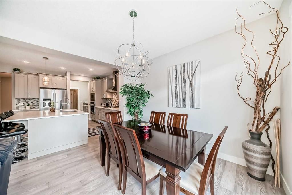 477 Legacy Boulevard Se, Calgary, AB - Indoor Photo Showing Dining Room