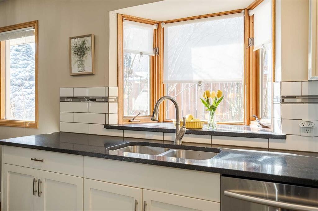 94 Brantford Crescent Nw, Calgary, AB - Indoor Photo Showing Kitchen With Double Sink