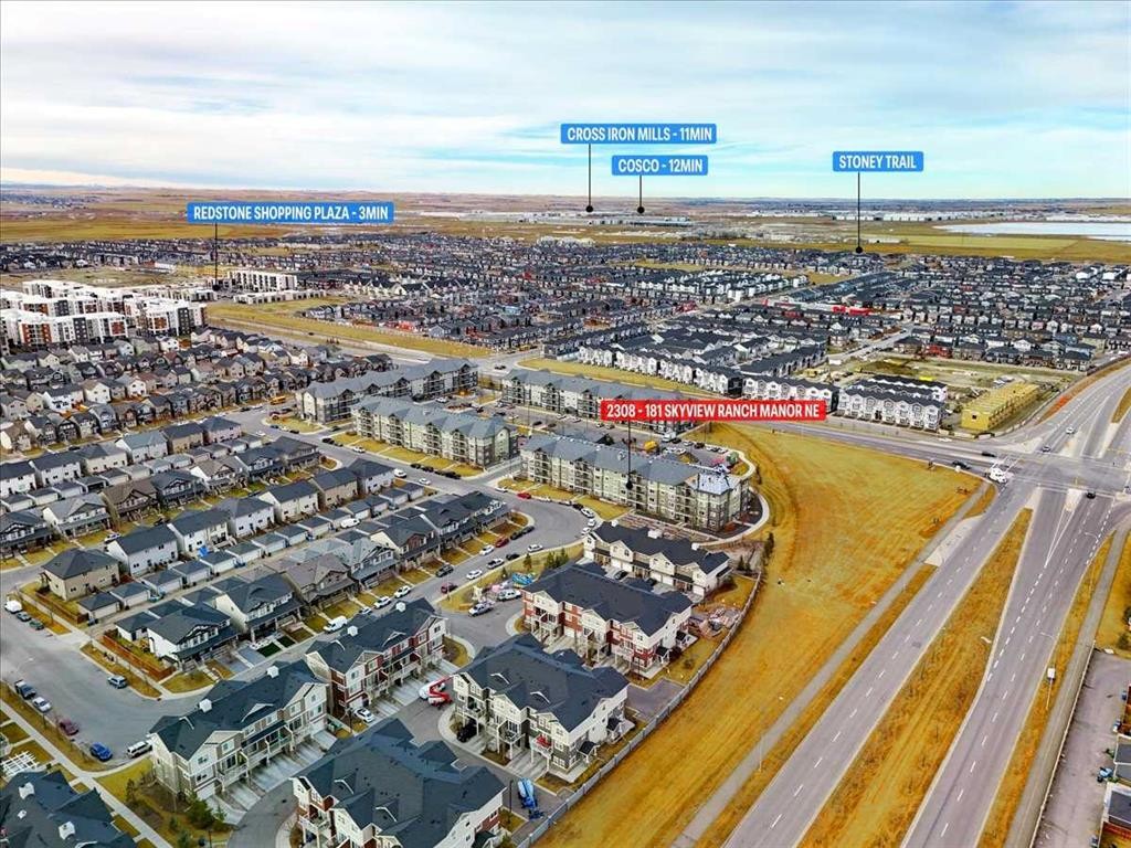 2308-181 Skyview Ranch Manor Ne, Calgary, AB - Outdoor With View