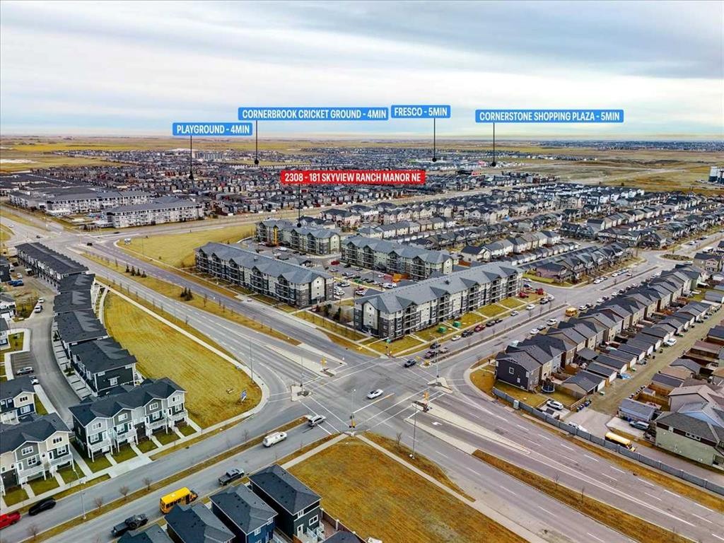 2308-181 Skyview Ranch Manor Ne, Calgary, AB - Outdoor With View