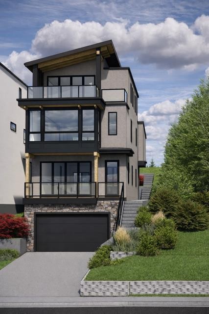 712 Bridge Crescent Ne, Calgary, AB - Outdoor With Balcony With Facade