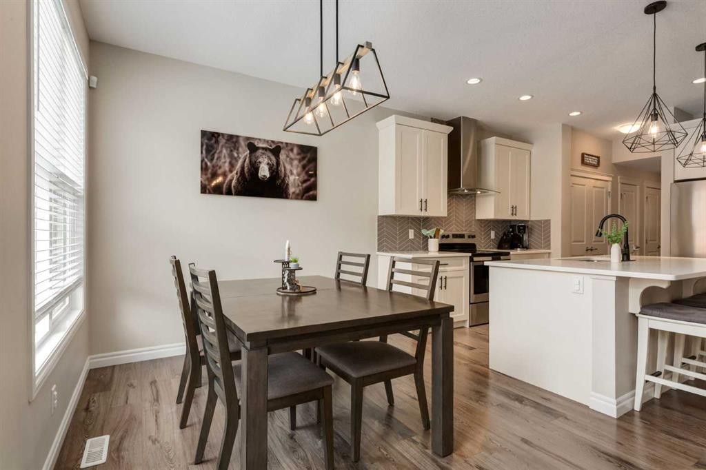 45 Nolanhurst Common Nw, Calgary, AB - Indoor Photo Showing Dining Room