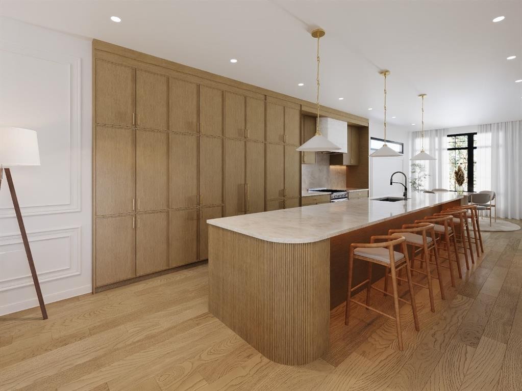 2117 22 Avenue Sw, Calgary, AB - Indoor Photo Showing Kitchen With Upgraded Kitchen