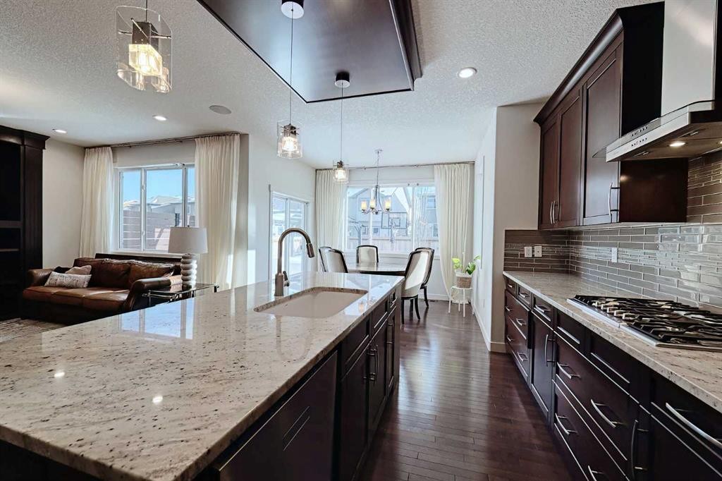 72 Sage Meadows Circle Nw, Calgary, AB - Indoor Photo Showing Kitchen With Upgraded Kitchen