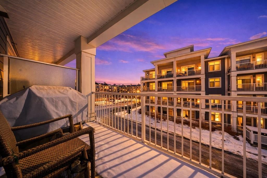 305-100 Auburn Meadows Common Se, Calgary, AB - Outdoor With Balcony With Exterior