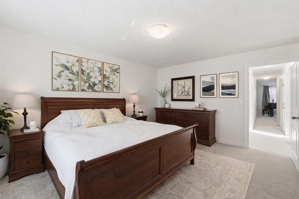 79 Cranford Green Se, Calgary, AB - Indoor Photo Showing Bedroom