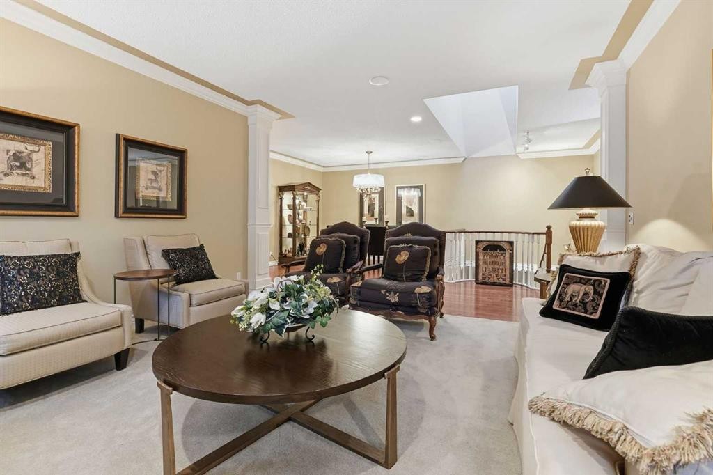23 Prominence Point Sw, Calgary, AB - Indoor Photo Showing Living Room