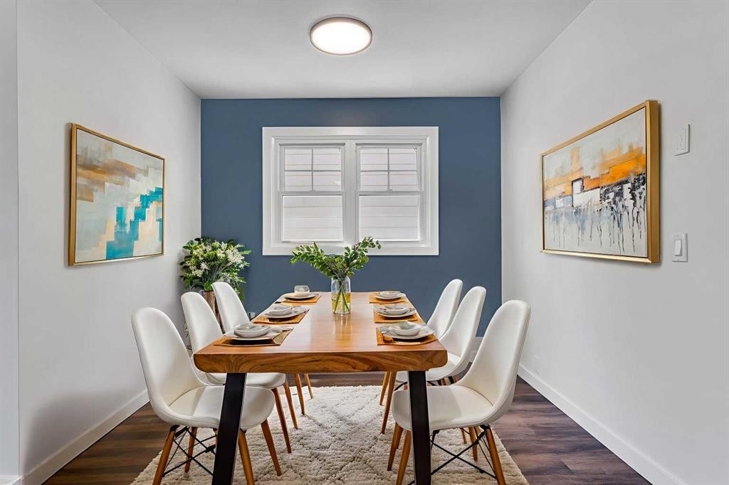 199 Cedardale Road Sw, Calgary, AB - Indoor Photo Showing Dining Room
