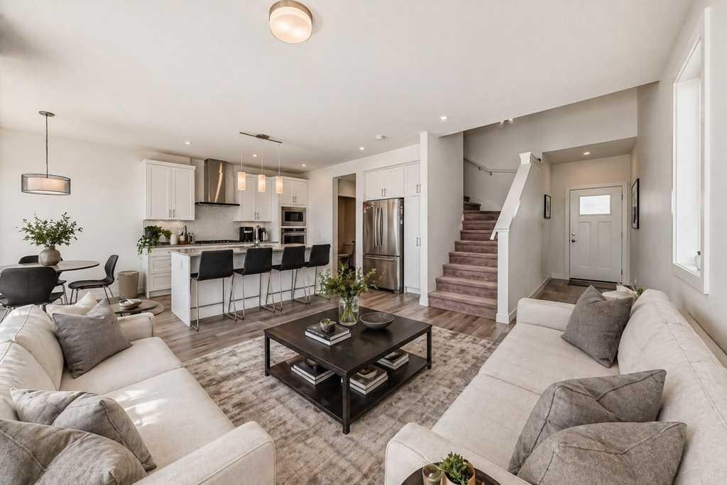 53 Spring Creek Common Sw, Calgary, AB - Indoor Photo Showing Living Room