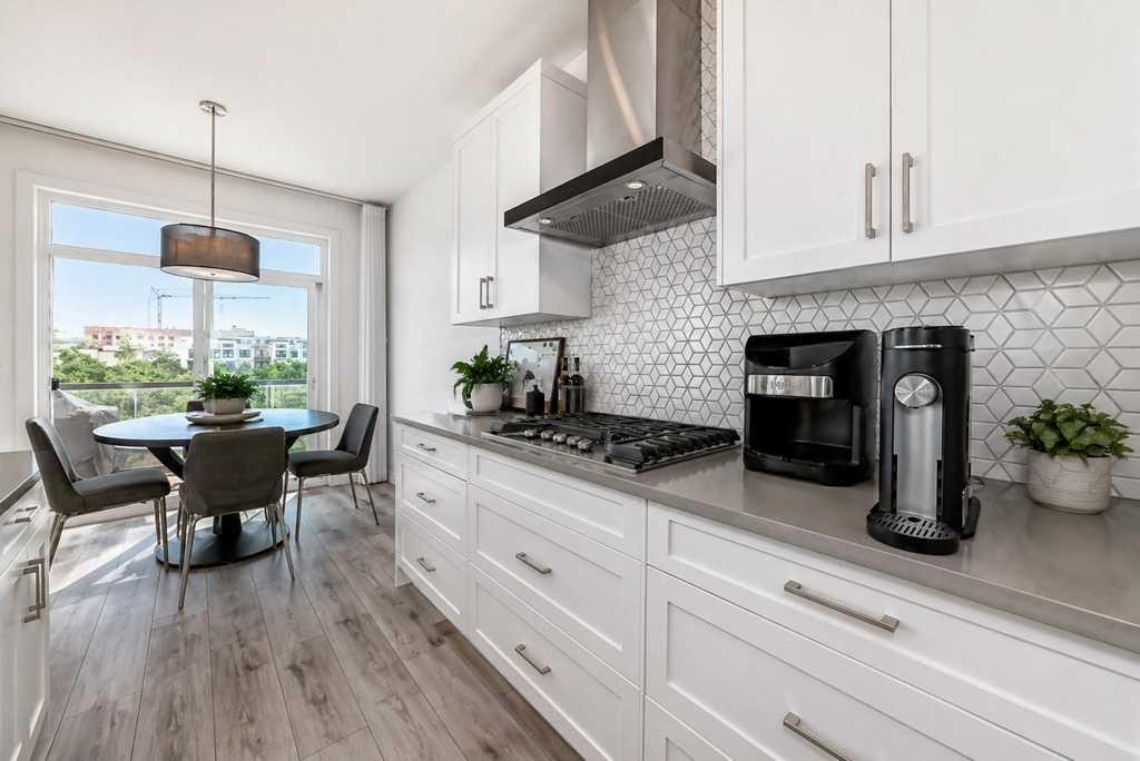53 Spring Creek Common Sw, Calgary, AB - Indoor Photo Showing Kitchen With Upgraded Kitchen