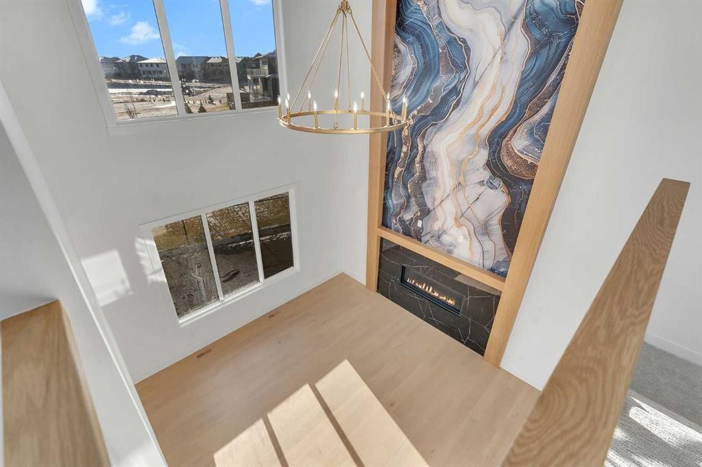 268 South Shore View, Chestermere, AB - Indoor With Fireplace