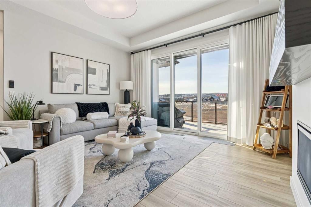 155 Sage Meadows View Nw, Calgary, AB - Indoor Photo Showing Living Room