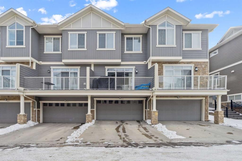 645 Evanston Manor Nw, Calgary, AB - Outdoor With Balcony With Facade