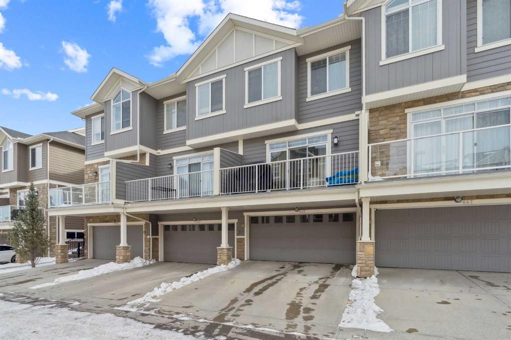 645 Evanston Manor Nw, Calgary, AB - Outdoor With Balcony With Facade