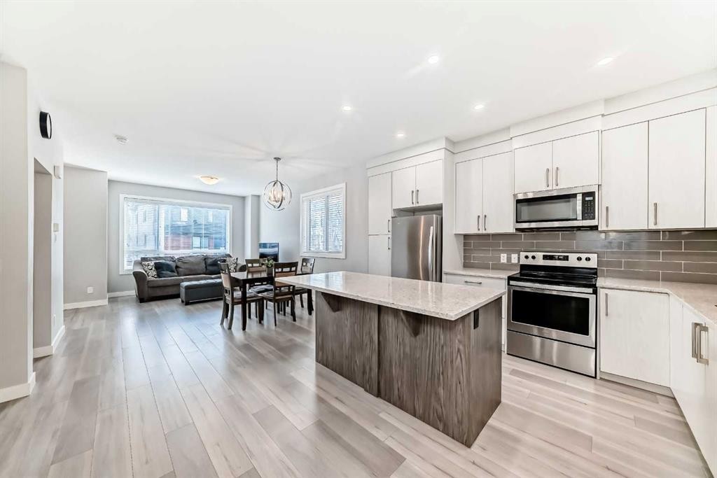 111 Redstone Crescent Ne, Calgary, AB - Indoor Photo Showing Kitchen With Upgraded Kitchen