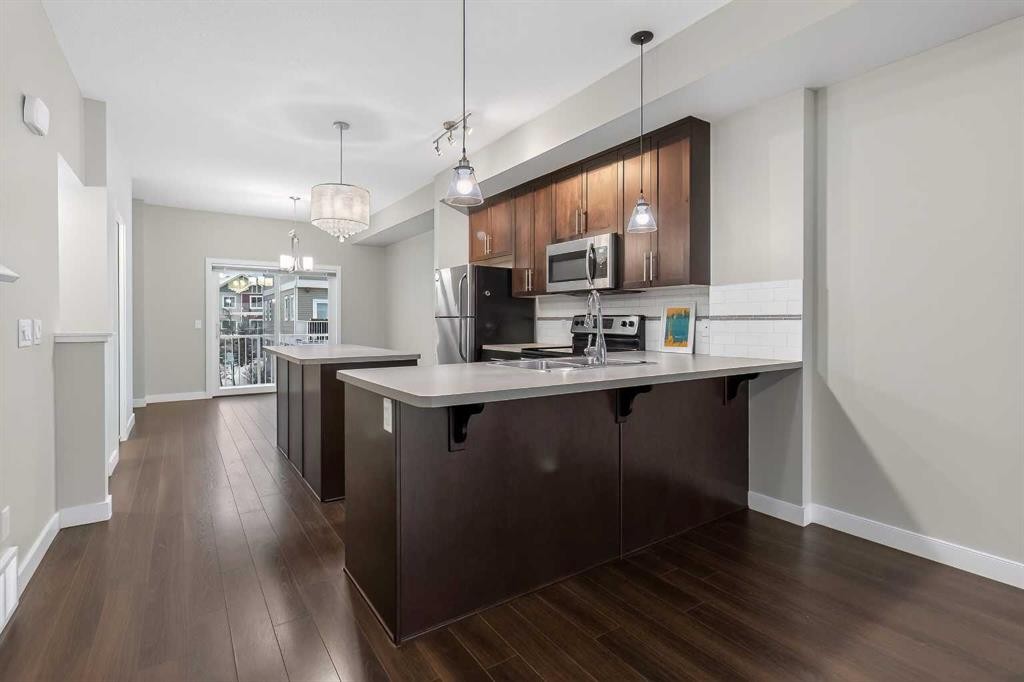 43 Redstone Circle Ne, Calgary, AB - Indoor Photo Showing Kitchen With Upgraded Kitchen