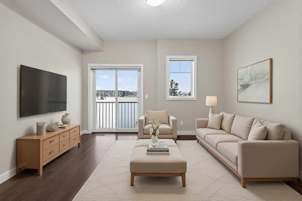 43 Redstone Circle Ne, Calgary, AB - Indoor Photo Showing Living Room