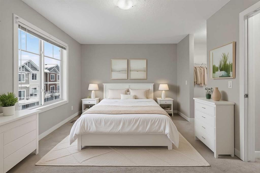 43 Redstone Circle Ne, Calgary, AB - Indoor Photo Showing Bedroom
