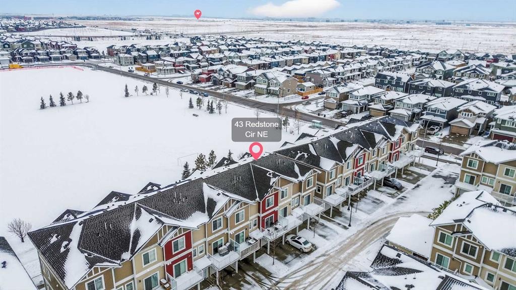 43 Redstone Circle Ne, Calgary, AB - Outdoor With View