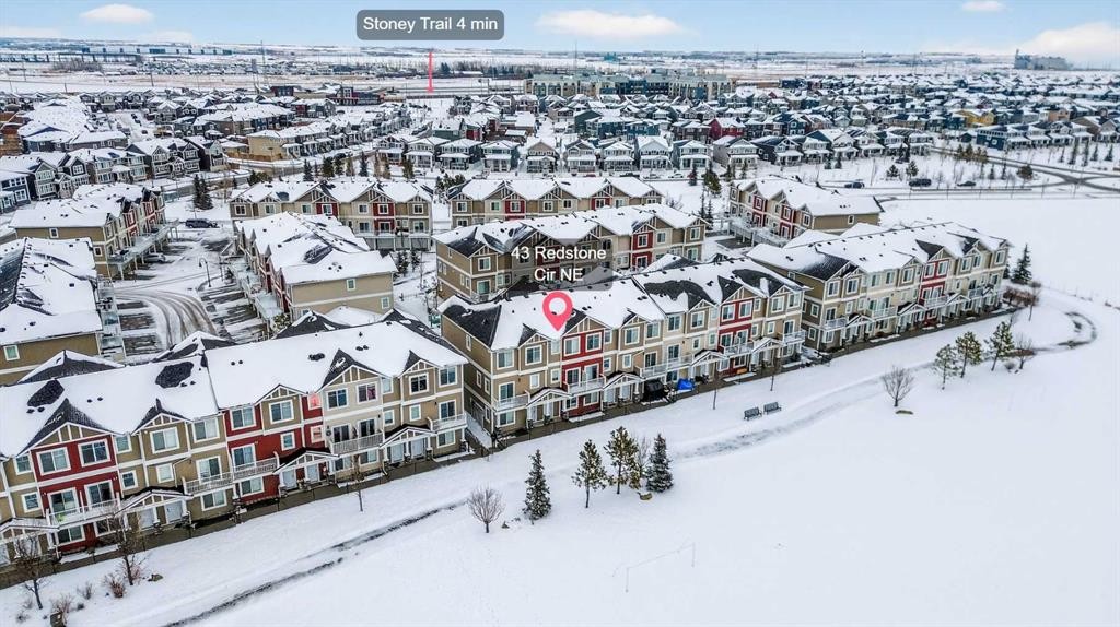 43 Redstone Circle Ne, Calgary, AB - Outdoor With View