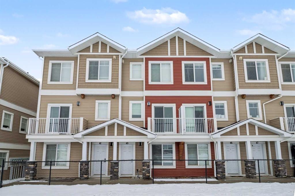43 Redstone Circle Ne, Calgary, AB - Outdoor With Balcony With Facade