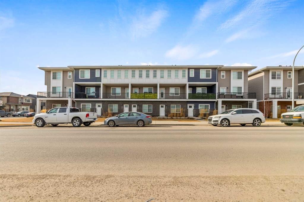 1209 Cornerstone Street Ne, Calgary, AB - Outdoor With Balcony With Facade