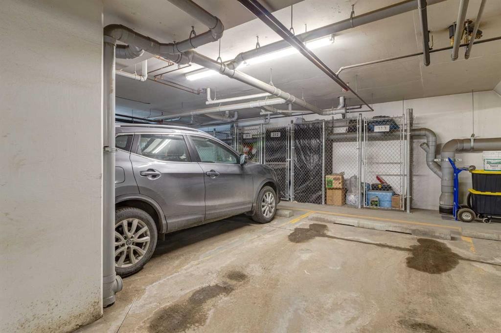 312-10 Walgrove Walk Se, Calgary, AB - Indoor Photo Showing Garage