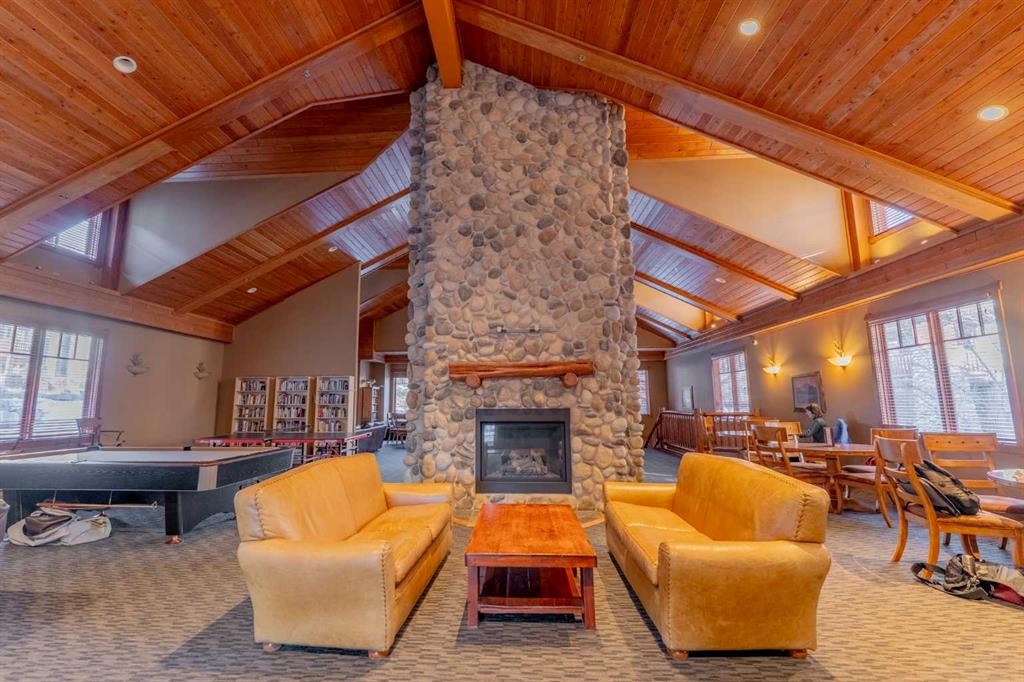 313-170 Crossbow Place, Canmore, AB - Indoor With Fireplace