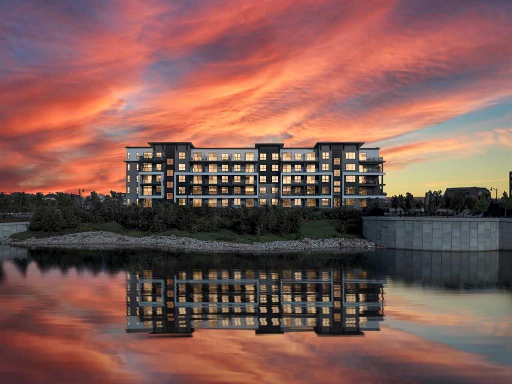 7121-1802 Mahogany Boulevard Se, Calgary, AB - Outdoor With Body Of Water With View
