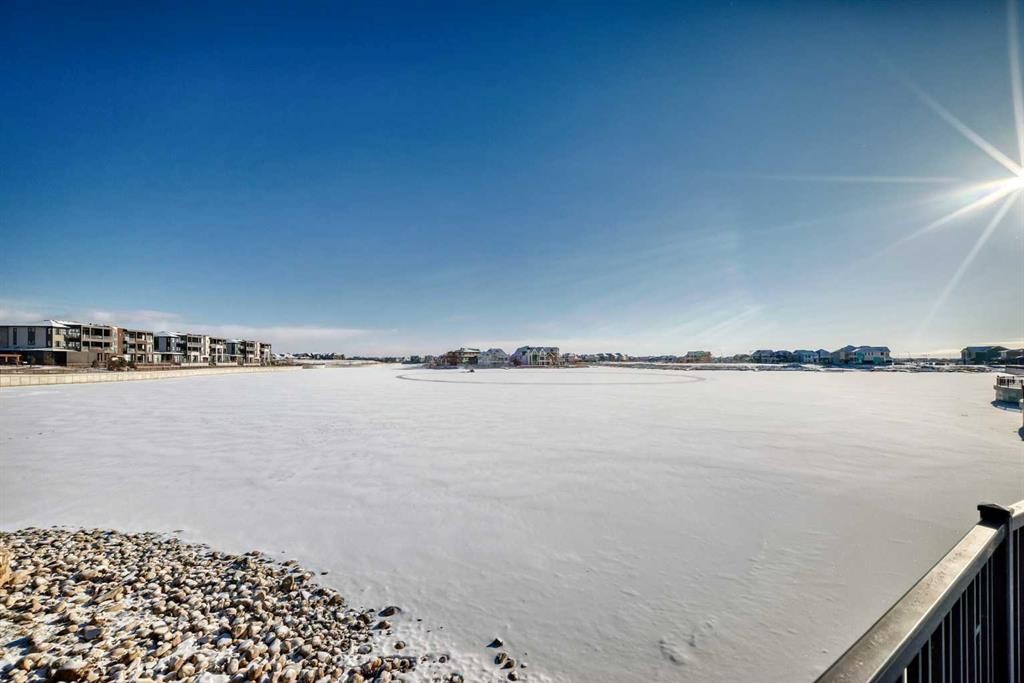 7121-1802 Mahogany Boulevard Se, Calgary, AB - Outdoor With Body Of Water With View
