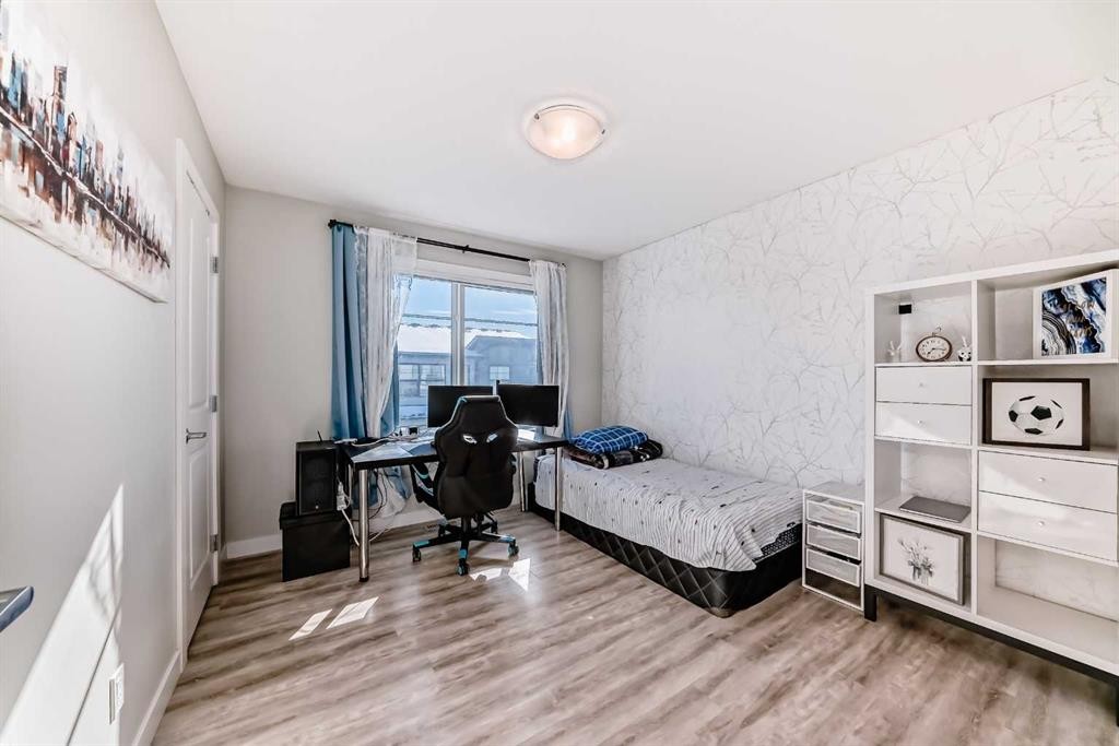 4143 Seton Drive Se, Calgary, AB - Indoor Photo Showing Bedroom