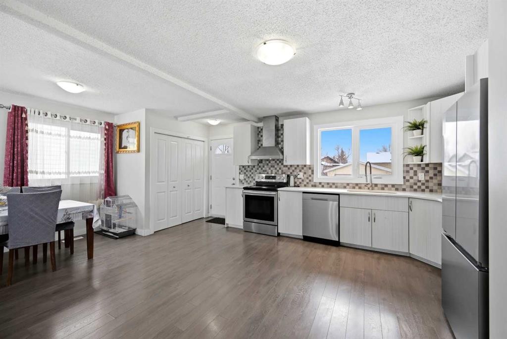 6011 Temple Drive Ne, Calgary, AB - Indoor Photo Showing Kitchen With Stainless Steel Kitchen With Upgraded Kitchen