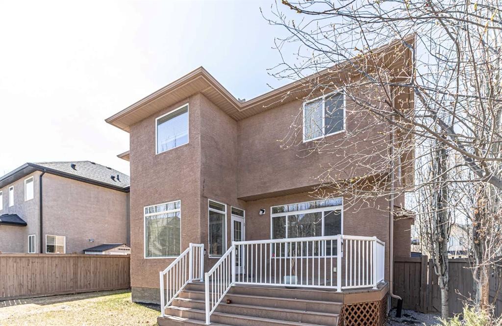 67 Evergreen Row Sw, Calgary, AB - Outdoor With Deck Patio Veranda