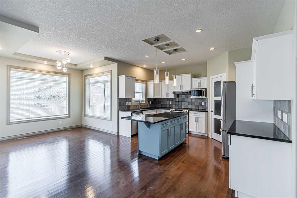 67 Evergreen Row Sw, Calgary, AB - Indoor Photo Showing Kitchen With Upgraded Kitchen
