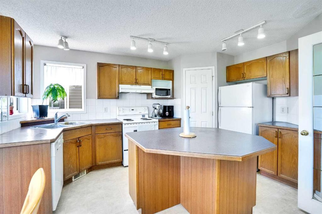 69 Coral Springs Park Ne, Calgary, AB - Indoor Photo Showing Kitchen With Double Sink