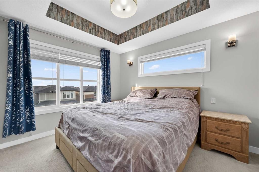 4 Cornerstone Manor Ne, Calgary, AB - Indoor Photo Showing Bedroom