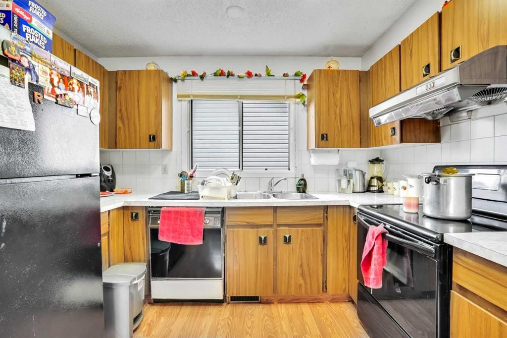 43 Falshire Close Ne, Calgary, AB - Indoor Photo Showing Kitchen With Double Sink