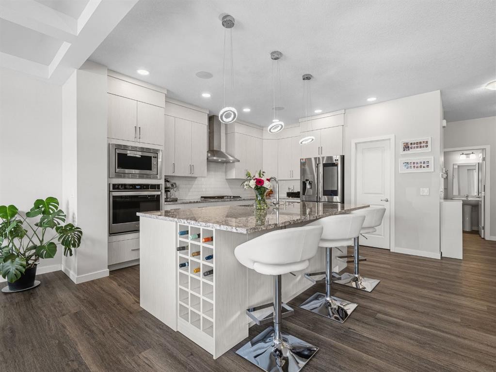 44 Masters Terrace Se, Calgary, AB - Indoor Photo Showing Kitchen With Upgraded Kitchen