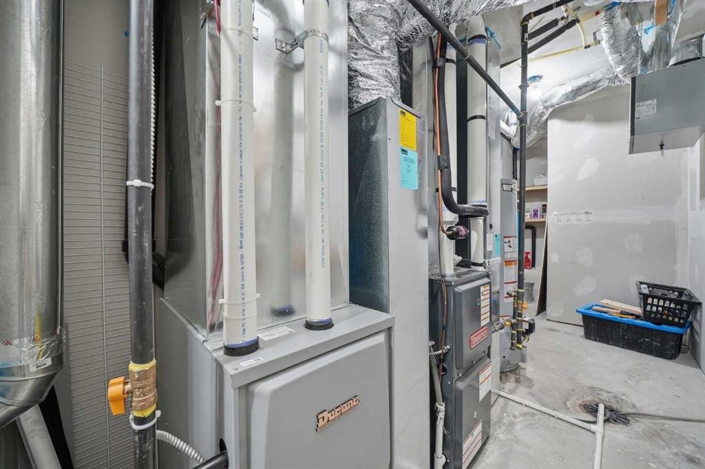 324 Copperhead Way Se, Calgary, AB - Indoor Photo Showing Basement