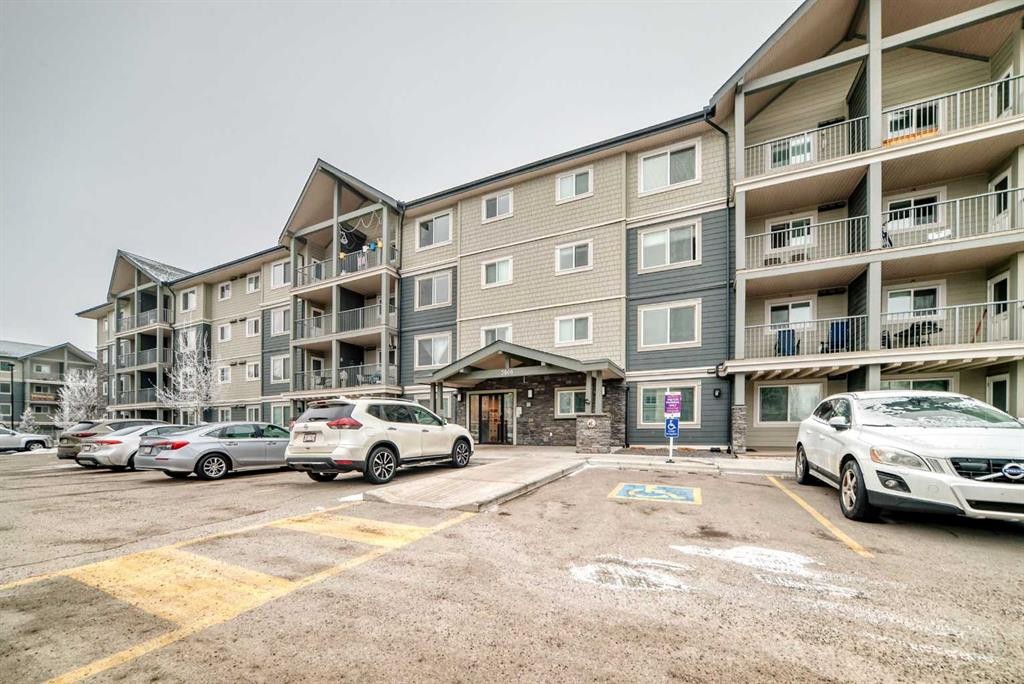3302-181 Skyview Ranch Manor Ne, Calgary, AB - Outdoor With Balcony With Facade