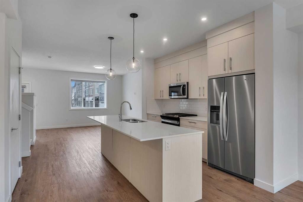 103 Cornerstone Path Ne, Calgary, AB - Indoor Photo Showing Kitchen With Double Sink With Upgraded Kitchen
